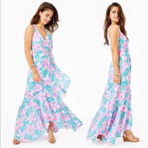 Lilly Pulitzer Taylee Maxi dress sz 8